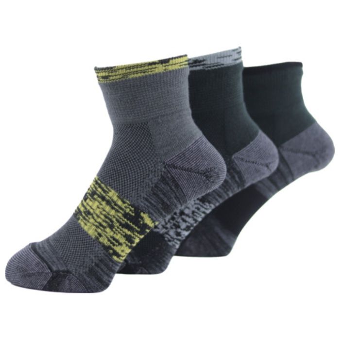 ユタカメイク　靴下　ASHITOMO　WORKING　SOCKS　疲れ対策(先丸・ショート)　アソート　3足組　25ー27cm