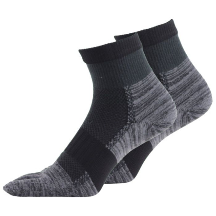 ユタカメイク　靴下　ASHITOMO　WORKING　SOCKS　疲れ対策(5本指・ショート)　ダーク　2足組　25ー27cm