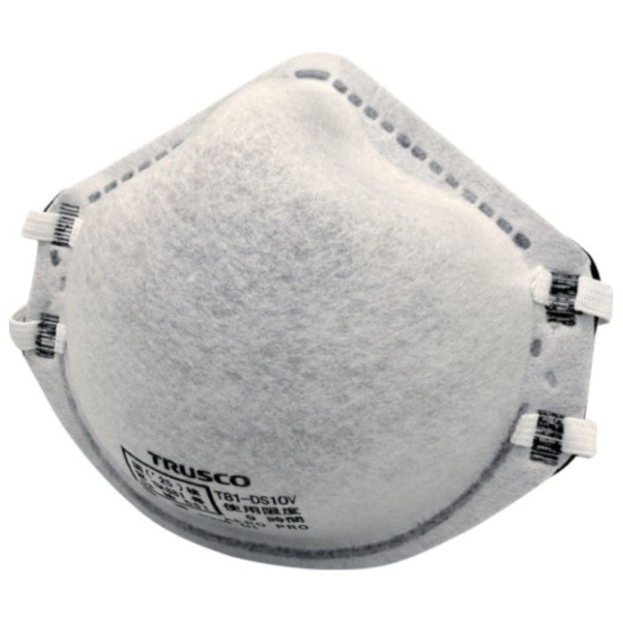 TRUSCO　使い捨て式防じんマスク　DS1　活性炭層(10枚入)