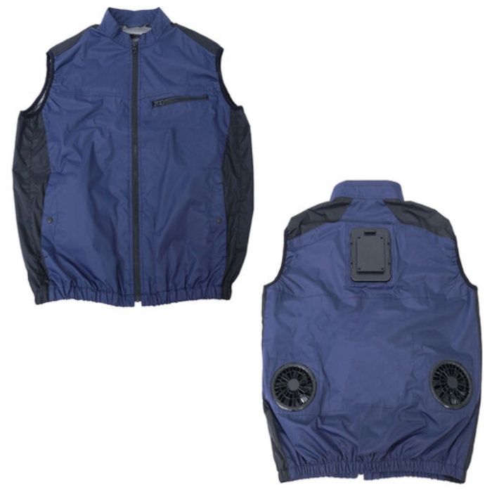 サンコー　圧倒的に冷える「冷蔵服2026」　ベスト　ネイビー　5L