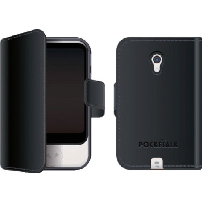 ソースネクスト POCKETALK (ポケトーク) S 専用手帳型ケース ブラック PTS-NBK(Tcode:4484552)