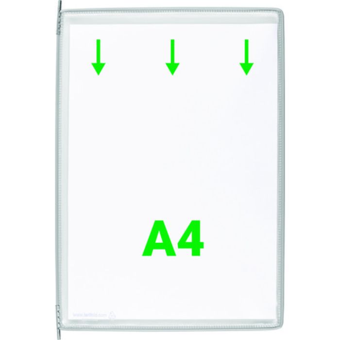 tarifold 掲示ファイルスタンド用ポケット A4X10枚入り グレー(Tcode:1951752)