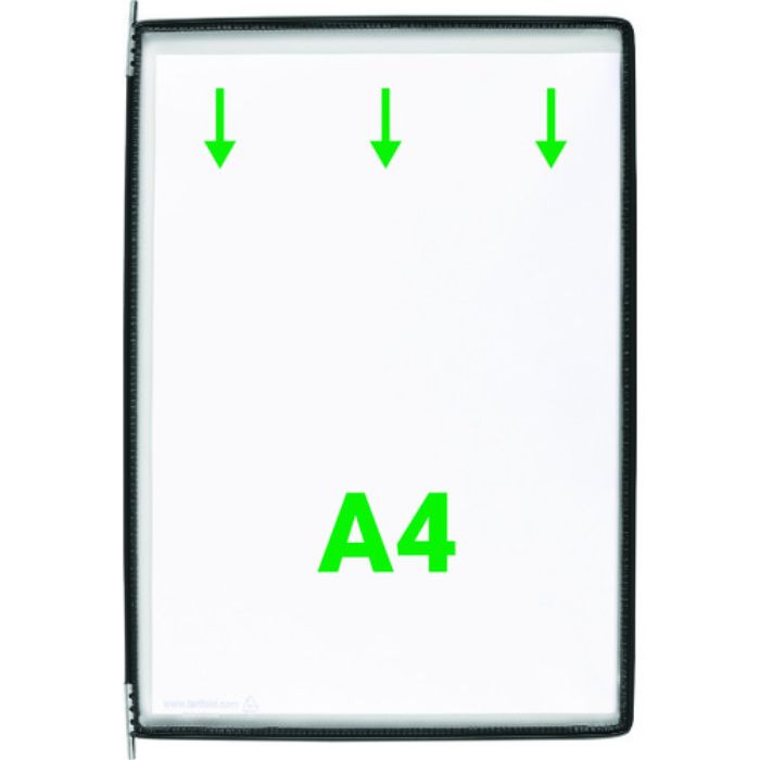 tarifold 掲示ファイルスタンド用ポケット A4X10枚入り ブラック(Tcode:1951754)