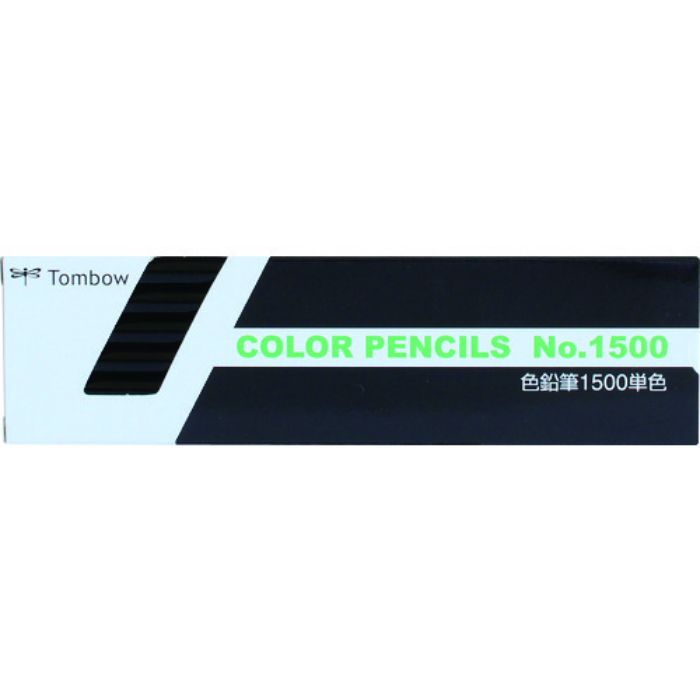 Tombow 色鉛筆 1500 単色 黒 12本入り(Tcode:8559901)