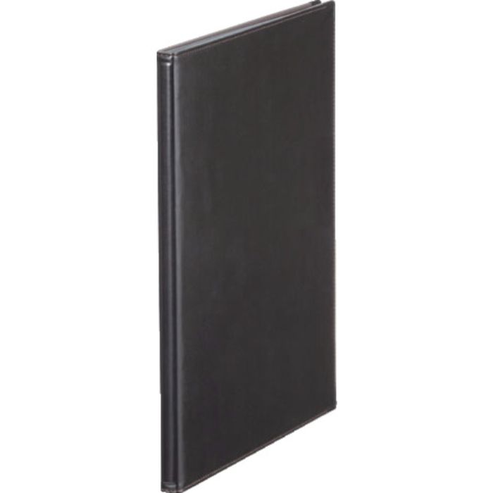 KING JIM レザフェスメニュ-ファイル A4タテ型 黒 2ポケット 最大8ポケット