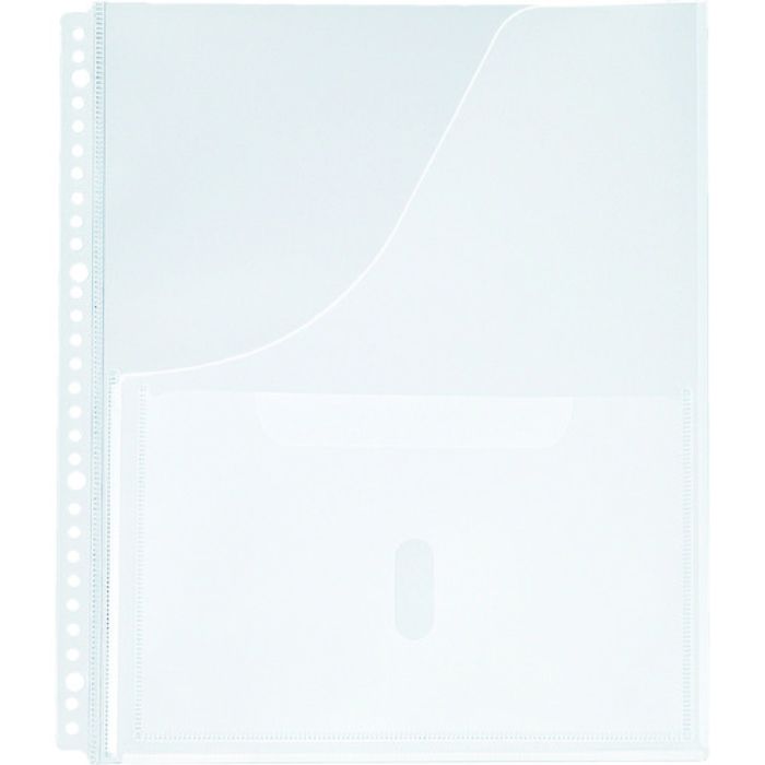 KING JIM 取扱説明書ファイル用ポケット A4タテ型 4枚 30穴(Tcode:3273512)