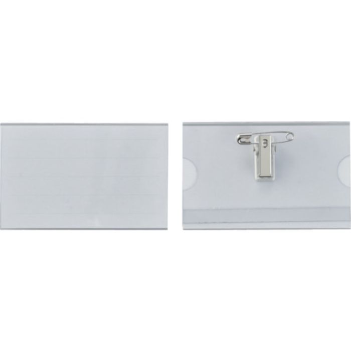 緑十字 名刺型名札(ハードケース) NF-20 内寸56×91mm 5個組 両用クリップ付(Tcode:8280429)