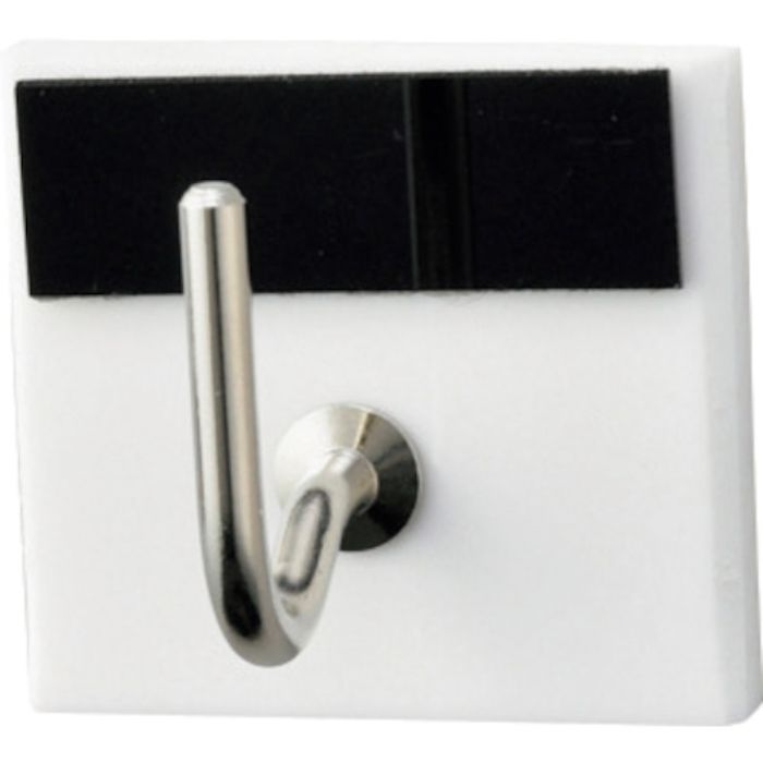 緑十字 キーハンガー 黒 30×33mm 裏面テープ付 アクリル製 キーハンガー1R(5)(Tcode:1070996)