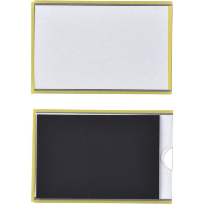 緑十字 カードケース(裏マグネット付) 黄 MP-1Y 61×92mm 10枚組 硬質タイプ(Tcode:1076248)