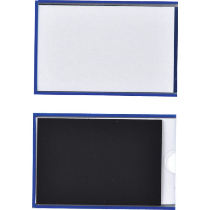 緑十字 カードケース(裏マグネット付) 青 MP-1BL 61×92mm 10枚組 硬質タイプ(Tcode:1671798)