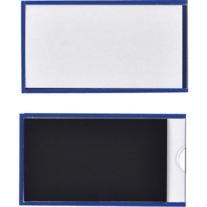 緑十字 カードケース(裏マグネット付) 青 MP-2BL 50×90mm 10枚組 硬質タイプ(Tcode:1673336)