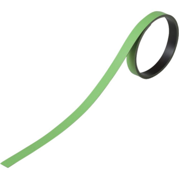 緑十字 テープ状カラーマグネット 緑 マグネ10G 10mm幅×1m×0.8mm 3本組(Tcode:1670233)