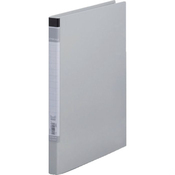 KING JIM レタ-ファイルBF A4タテ型 グレー とじ厚10mm 100枚