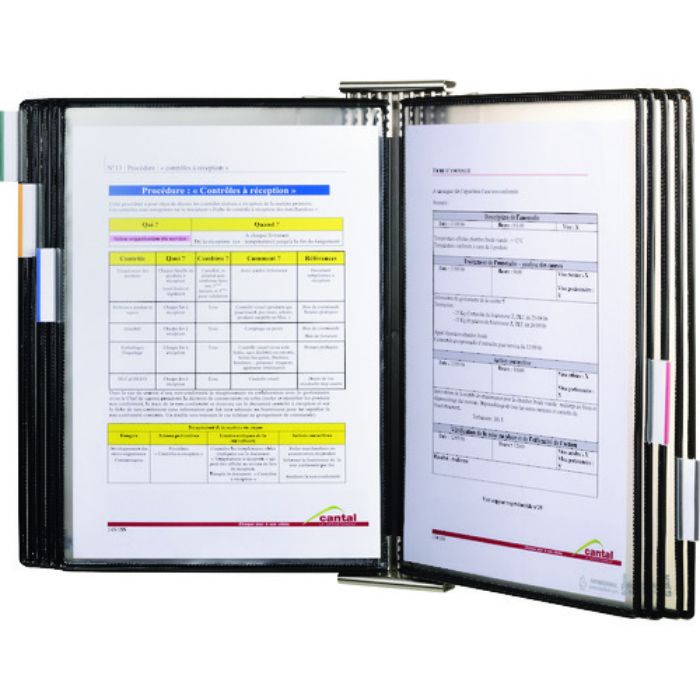 tarifold 掲示用抗菌ファイルスタンド(ステンレス) 壁付けタイプ A4×10(Tcode:2178933)