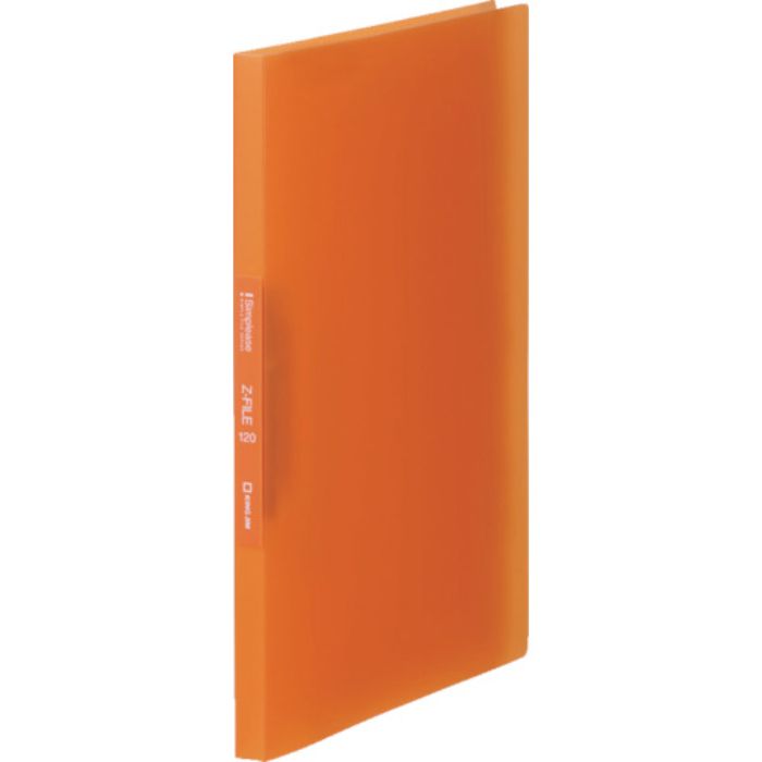 KING JIM シンプリ-ズZファイル(透明) オレンジ A4タテ型 12mm 120枚
