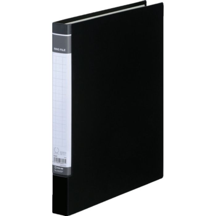KING JIM リングファイルBF A4タテ型 黒 内径19mm 140枚