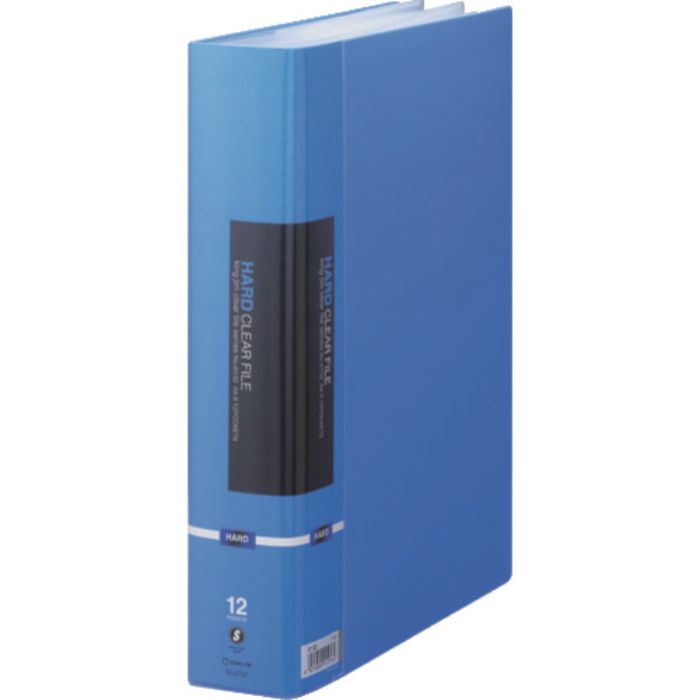 KING JIM ハ-ドクリア-ファイル A4タテ型 青 12ポケット 最大20ポケット