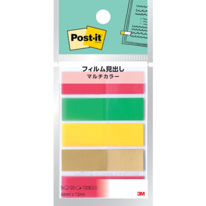3M ポスト・イット フィルム見出し マルチカラー(Tcode:2526408)