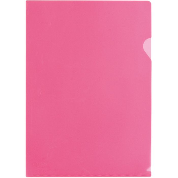 KING JIM クリア-ホルダ-リサイクルA4-S 赤 (10枚入)