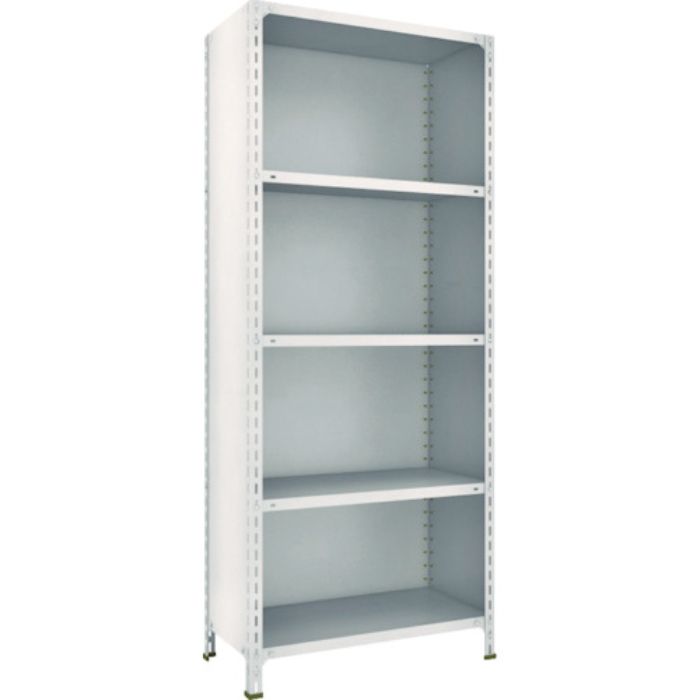 TRUSCO スチールラック 軽量棚背板・側板付 W875XD450XH2100 5段 ネオグレー(Tcode:5039380)