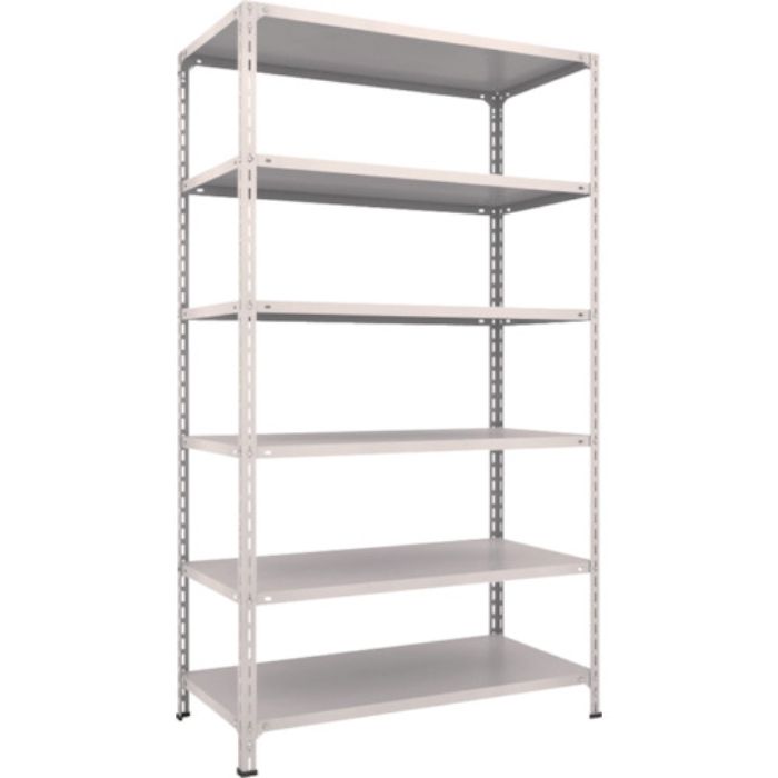 TRUSCO スチールラック 軽量棚開放型 W1200XD600XH2100 6段 ネオグレー(Tcode:5025061)