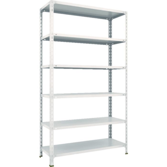 TRUSCO スチールラック 軽量棚開放型 W1200XD450XH2100 6段 ネオグレー(Tcode:5025044)