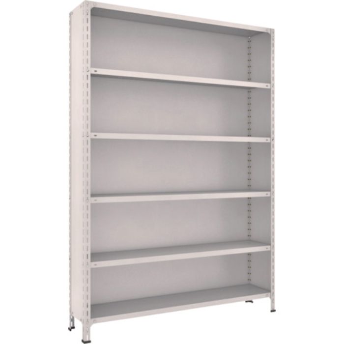 TRUSCO スチールラック 軽量棚背板・側板付 W1500XD300X2100 6段 ネオグレー(Tcode:5039436)