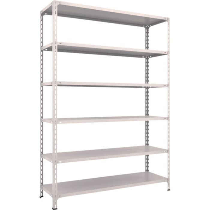 TRUSCO スチールラック 軽量棚開放型 W1500XD450XH2100 6段 ネオグレー(Tcode:5038979)