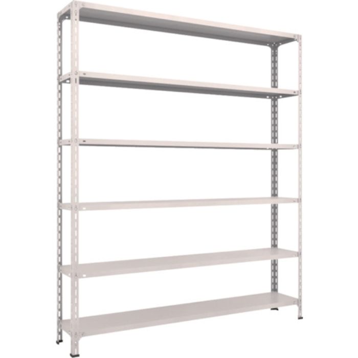 TRUSCO スチールラック 軽量棚開放型 W1800XD300XH2100 6段 ネオグレー(Tcode:5026318)