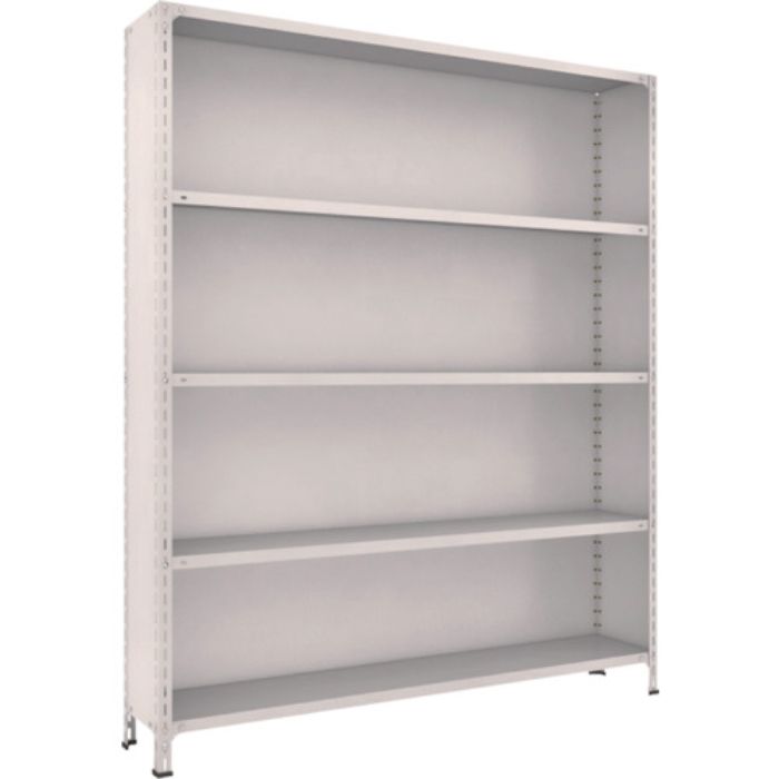 TRUSCO スチールラック 軽量棚背板・側板付 W1800XD300X2100 5段 ネオグレー(Tcode:5023327)