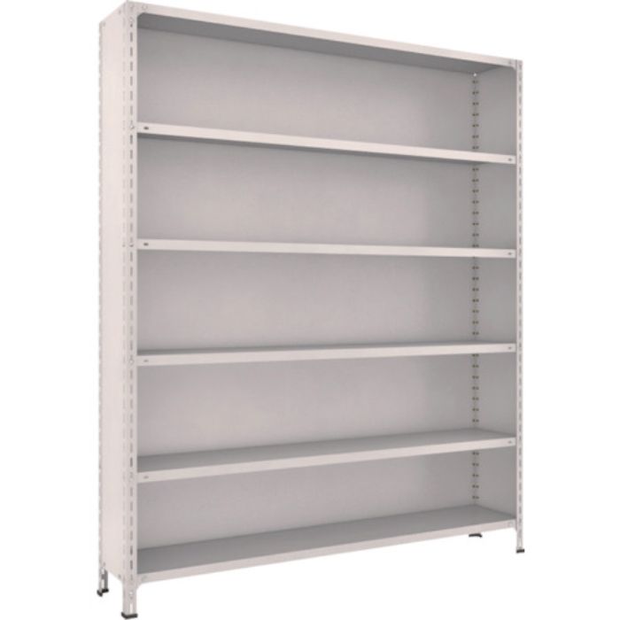 TRUSCO スチールラック 軽量棚背板・側板付 W1800XD300X2100 6段 ネオグレー(Tcode:5023335)