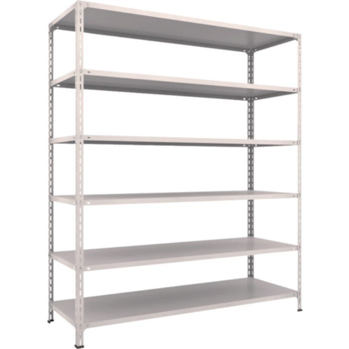 TRUSCO スチールラック 軽量棚開放型 W1800XD600XH2100 6段 ネオグレー(Tcode:5025184)