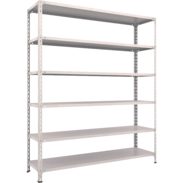 TRUSCO スチールラック 軽量棚開放型 W1800XD450XH2100 6段 ネオグレー(Tcode:5025168)