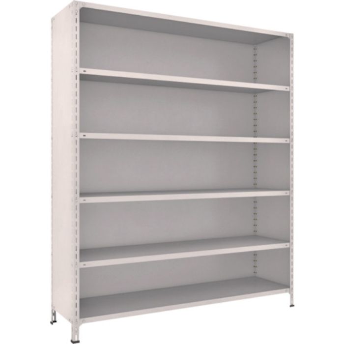 TRUSCO スチールラック 軽量棚背板・側板付 W1800XD450X2100 6段 ネオグレー(Tcode:5023351)