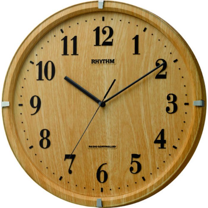 RHYTHM 電波 壁掛け時計(アナログ表示) 連続秒針 Φ329×47mm(Tcode:1953694)