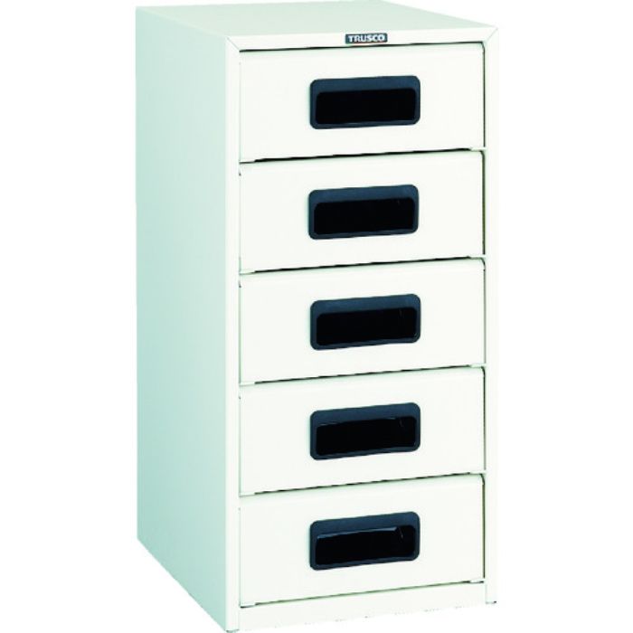 TRUSCO αレターケース スチール深型5段 引出飛出し防止型(Tcode:3937585)