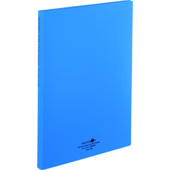 リヒト 名刺用ファイル A4/名刺帳(ポケット交換タイプ) 収納数300カード 青(Tcode:1150169)