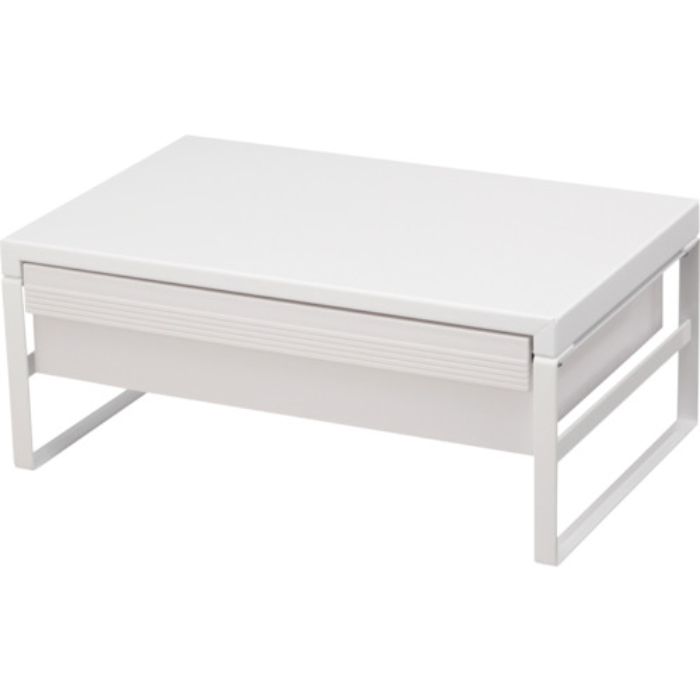リヒト デスクボード 机上台(幅390mm・引出し付ハイタイプ) 白(Tcode:2269573)