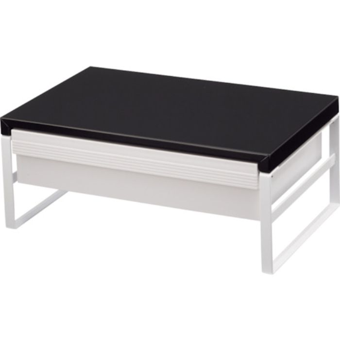 リヒト デスクボード 机上台(幅390mm・引出し付ハイタイプ) 黒(Tcode:2269578)