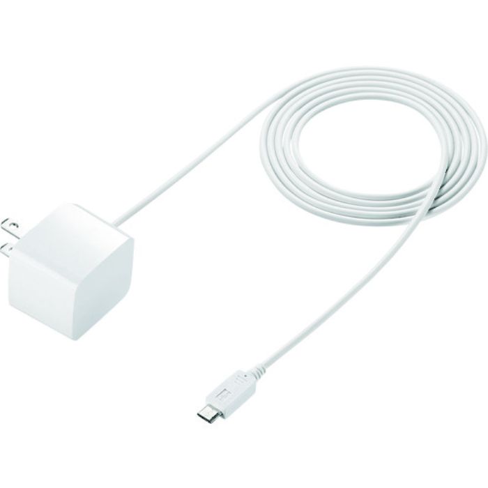 SANWA microUSBケーブル一体型AC充電器(2.1A・ホワイト)(Tcode:2010205)