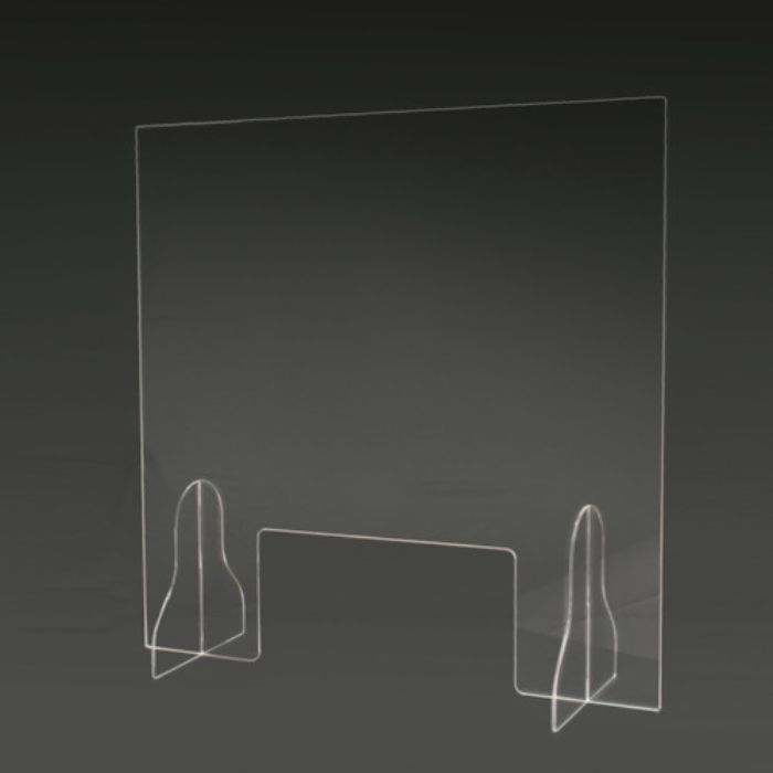 マグエックス 卓上アクリルパーテーション 窓付 600×600(Tcode:3478982)