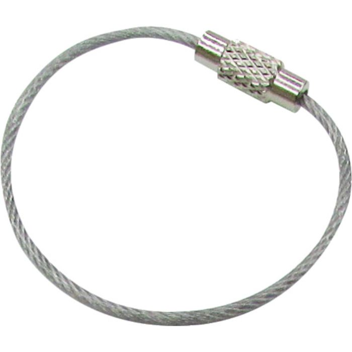 水本 キーワイヤーホルダー ワイヤー径1mm全長120mm クリアー (1個入り)(Tcode:3182402)