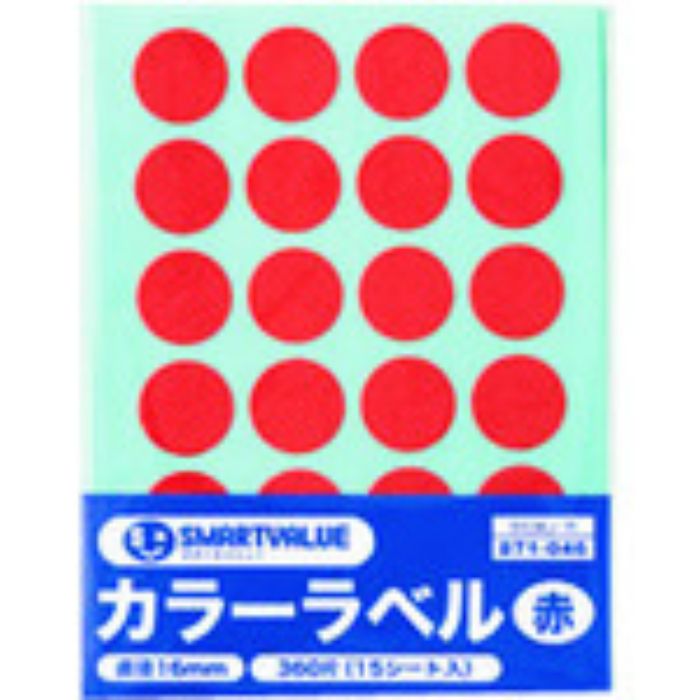 JTX 871046)カラーラベル16mm 赤 B536J-R (Tcode:1960060)