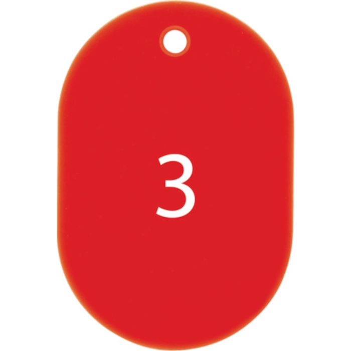 OP 番号札 大 番号入り1〜25 赤 (25枚入)(Tcode:8355202)