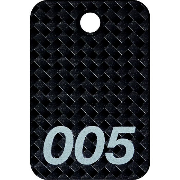 OP 荷札 番号札 四角 大 番号入り1〜25 黒 (25枚入)(Tcode:1491636)