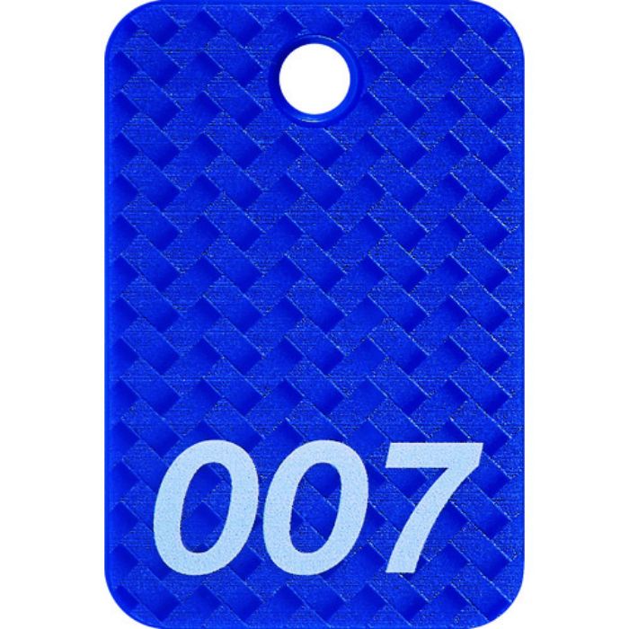 OP 荷札 番号札 四角 大 番号入り1〜25 青 (25枚入)(Tcode:1491633)