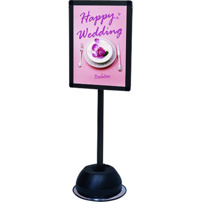 TOKISEI 屋外ポールサインスタンド A3片面ブラック(Tcode:1437209)