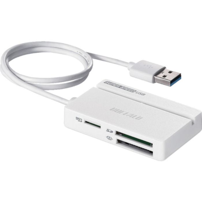 バッファロー USB3.0 マルチカードリーダー スタンダード ホワイト(Tcode:4594833)