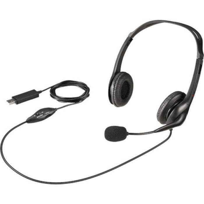 バッファロー PCヘッドセット USB接続 ノイズキャンセリングマイク搭載 ブラック(Tcode:4520838)