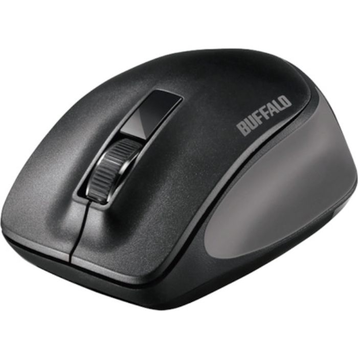 バッファロー 無線 BlueLED 3ボタン プレミアムフィットマウス ブラック(Tcode:4179465)